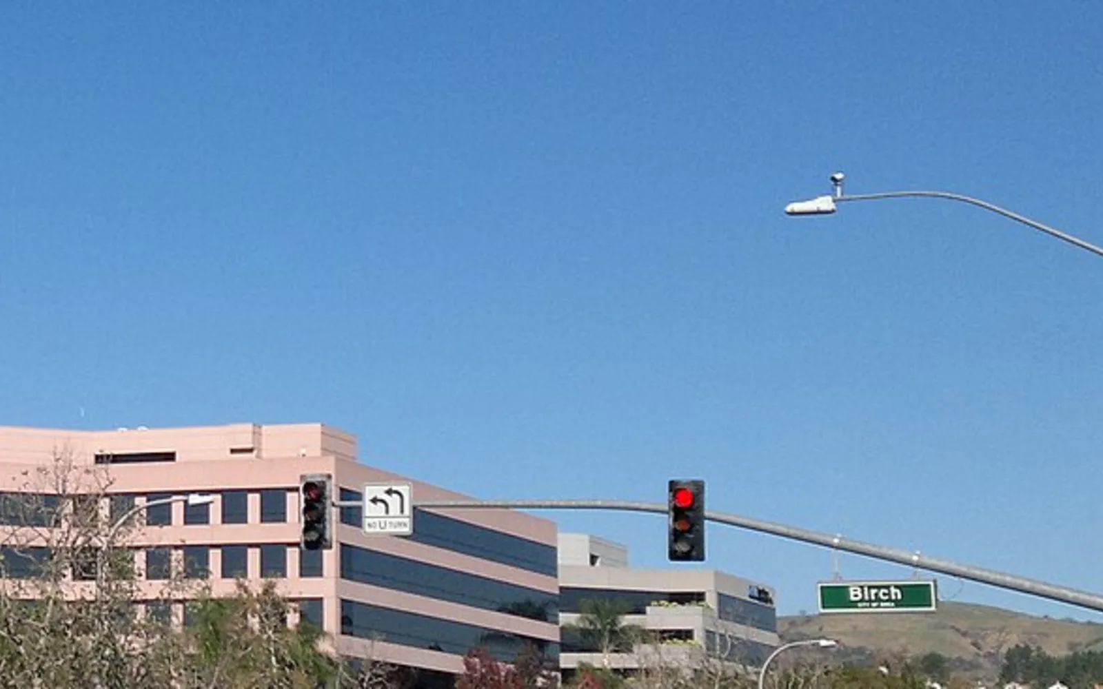 Commercial building near Birch Street and State College Boulevard in Brea, 2014.